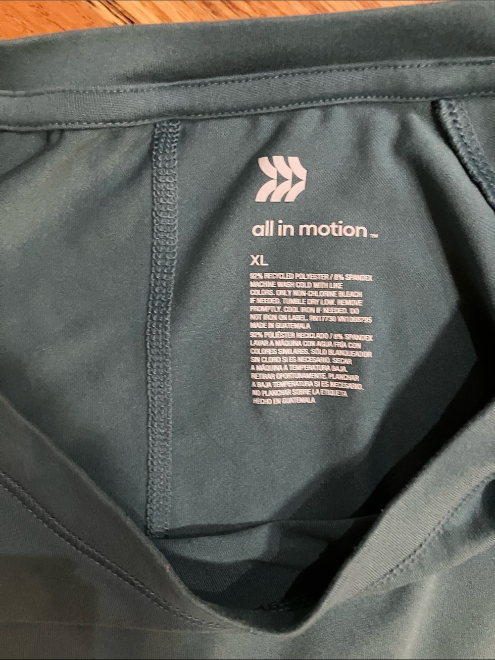 all in motion Black Athletic Skort and Soft Teal Tee Sz XL EUC - Picture 3 of 10